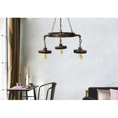 LAMPA ZĘBATKOWA 3 ŚWIATŁA Ø 54X104 cm
